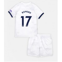 Tottenham Hotspur Cristian Romero #17 Koti Peliasu Lasten 2023-24 Lyhythihainen (+ Lyhyet housut)